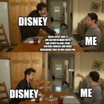 Just to be clear I will NEVER watch a shitty live action Disney remake | DISNEY; ME; THEIR LATEST SHITTY LIVE ACTION REMAKE WITH BAD STORYTELLING, POOR CASTING CHOICES AND WOKE MESSAGING THAT NO ONE ASKED FOR; DISNEY; ME | image tagged in plate toss,disney,movies,hollywood | made w/ Imgflip meme maker
