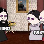 Cat videos are very popular | CAT VIDEOS; EVERYONE | image tagged in rasputin hypnotizing people,cats | made w/ Imgflip meme maker