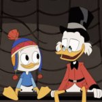 Scrooge McDuck and Dewey Duck template