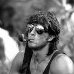Rambo Smoking Pipe in Sunglasses