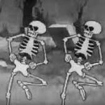 Spooky scare skeletons