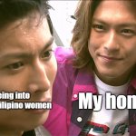 I'm in Danger! (Ryuki Edition) | Me being into Japanese-Filipino women; My homies | image tagged in i'm in danger ryuki edition | made w/ Imgflip meme maker