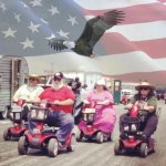OLD FAT MAGA ON SCOOTERS