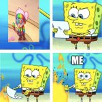 Spongebob Burning Paper Meme Generator - Imgflip