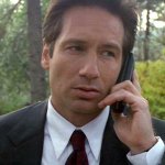 Fox Mulder On The Phone