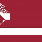 Democratic Socialist Latvia flag