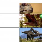 Allosaurus BS meme template