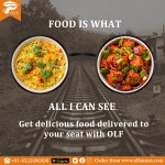 Get delicious food delivered to your seat with OLF