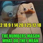 THE NUMBERS MASON! | 2 18 9 1 14 20 1 25 12 18; THE NUMBERS MASON WHAT DO THEY MEAN | image tagged in zone out,meme,black ops | made w/ Imgflip meme maker