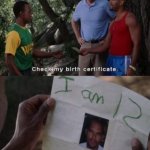 Check my birth certificate