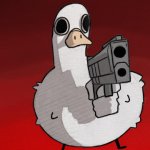 Duck with gun