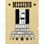 Missing Bruhzy Poster