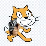 scratch cat has a gun