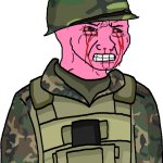Wojak Eroican Soldier Freaking Out