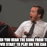 This is my Jam | WHEN YOU HEAR THE SONG FROM THAT ONE MOVIE START TO PLAY ON THE CAR RADIO: | image tagged in gifs,chris pratt,radio,movies,songs | made w/ Imgflip video-to-gif maker