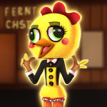 Toy Chica in a maid costume from Five Night's at Freddy's 2