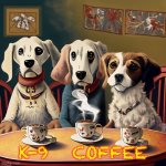 K-9 Coffee | K-9   COFFEE | image tagged in dog of the coffee | made w/ Imgflip meme maker