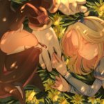 flowers and grass