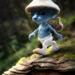 Blue Smurf cat meme