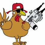 chicken with a gun