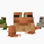 Minecraft frogs walking meme