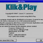 Klik & Play Register