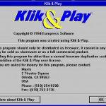 Klik & Play Register