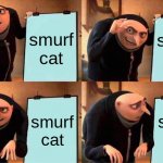 smurf cat | smurf cat; smurf cat; smurf cat; smurf cat | image tagged in memes,gru's plan | made w/ Imgflip meme maker