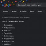 weirdest words