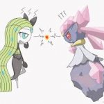 Meloetta and diancie