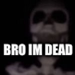 Heres some text | BRO IM DEAD | image tagged in gifs,you have been eternally cursed for reading the tags | made w/ Imgflip video-to-gif maker