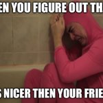Im crying ok! | WHEN YOU FIGURE OUT THAT A; AI IS NICER THEN YOUR FRIENDS | image tagged in crying filthy frank | made w/ Imgflip meme maker