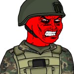 Wojak Eroican Soldier Raging