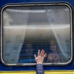 Children from the evacuation train "Kyiv-Lviv"