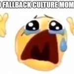 tno | TNO FALLBACK CULTURE MOMENT | image tagged in cursed crying emoji | made w/ Imgflip meme maker