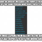 anti furry message | image tagged in anti furry message | made w/ Imgflip meme maker