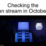 Once again, I’ve got the perfect username to go with this meme! | Checking the fun stream in October: | image tagged in gifs,memes,halloween,hello again friend | made w/ Imgflip video-to-gif maker