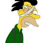 Lenny Simpsons Injured Eye Transparent Background