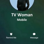 tv woman is calling