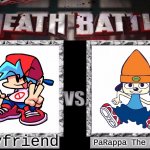 Who Will Win?! | Boyfriend; PaRappa The Rapper | image tagged in death battle template,parappa,fnf,death battle,newgrounds,playstation | made w/ Imgflip meme maker
