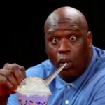 idk i was sleepy | image tagged in surprised shaq,idk | made w/ Imgflip meme maker