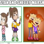 Then and Now: Stan and Shelley | STAN AND SHELLEY MARSH | image tagged in then and now,south park,harvey girls forever,harvey street kids,ollie's pack | made w/ Imgflip meme maker