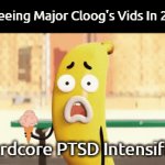 Never Again. NEVER AGAIN.  N E V E R  A G A I N . | Me Seeing Major Cloog's Vids In 2023 :; "Hardcore PTSD Intensifies" | image tagged in gifs,fandom trauma,world war iv,pro-fandom | made w/ Imgflip video-to-gif maker