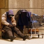 Homeless man shopping cart JPP Sybil