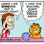 Garfield Suicidal Cookie Dream template
