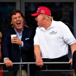 Tucker Carlson and Trump tell jokes