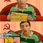 The USSR Can't pay for communism Plus Anymore! | YOUR
TRIIAL OF COMMUNISM
PLUS HAS ENDED.SAY "COLLAPSE!" | image tagged in we just got a letter | made w/ Imgflip meme maker