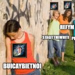 debo | X5; REFYM; STAGITTHEWHITE; PRECISE; BUICAYBIETNOI | image tagged in bullying | made w/ Imgflip meme maker