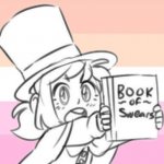 Hat kid with book of swears meme