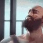 Kratos satisfied GIF Template